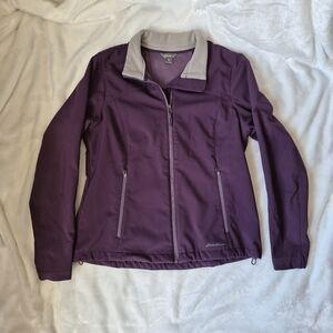 Eddie Bauer Women's Purple Zip-Up Jacket Size Large